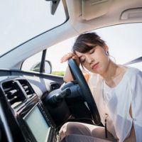 female fell alseep behind the wheel female fell alseep behind the wheel