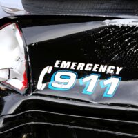 Damaged Police Car Damaged Police Car