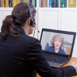women headset laptop pen paper women headset laptop pen paper